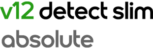v12 detect slim ロゴ