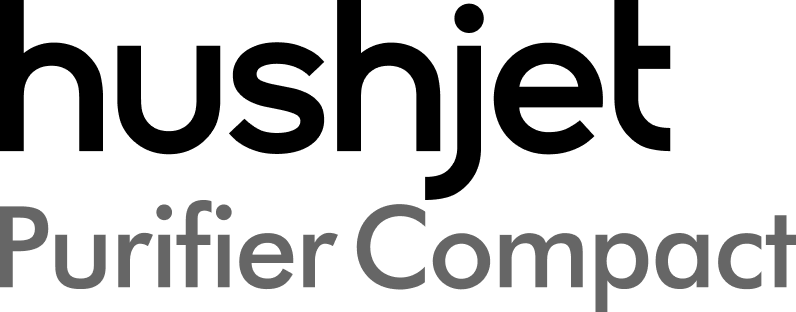 Dyson Hushjet Purifier Compact logo. Dyson Hushjet Purifier Compact logo.