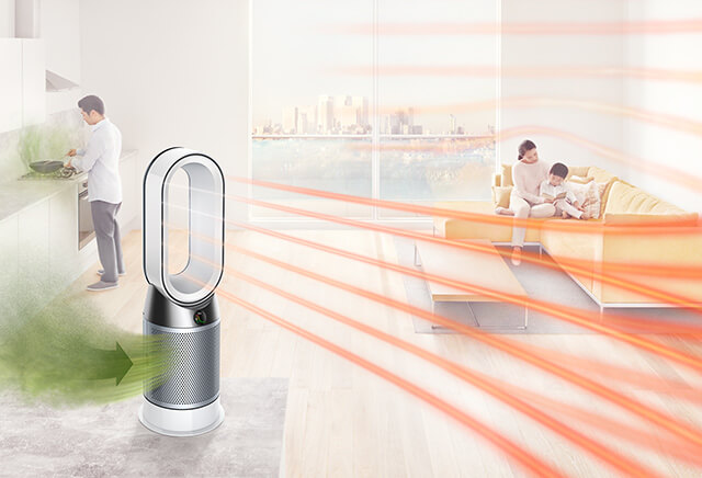 Dyson Pure Hot + Cool™空気清浄ファンヒーター（ホワイト／シルバー