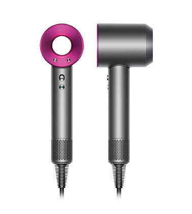 Dyson Supersonic Ionic hair dryer and Dyson designed display stand