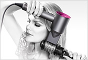 Dyson Supersonic™ヘアードライヤー - 過度の熱によるダメージを防ぎ、髪の輝きを守ります。