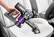 ダイソンDC61 モーターヘッド (パープル /ニッケル) コードレスクリーナー 車のお掃除に フットレストや座席の下、シート部分のお掃除にも便利です。