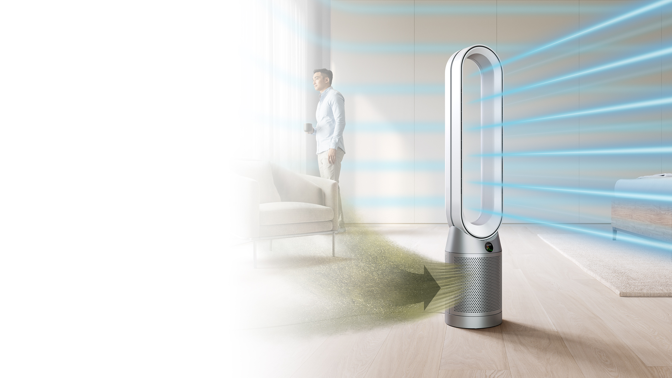 Dyson Purifier Hot+Cool™空気清浄ファンヒーター ホワイト／シルバー 