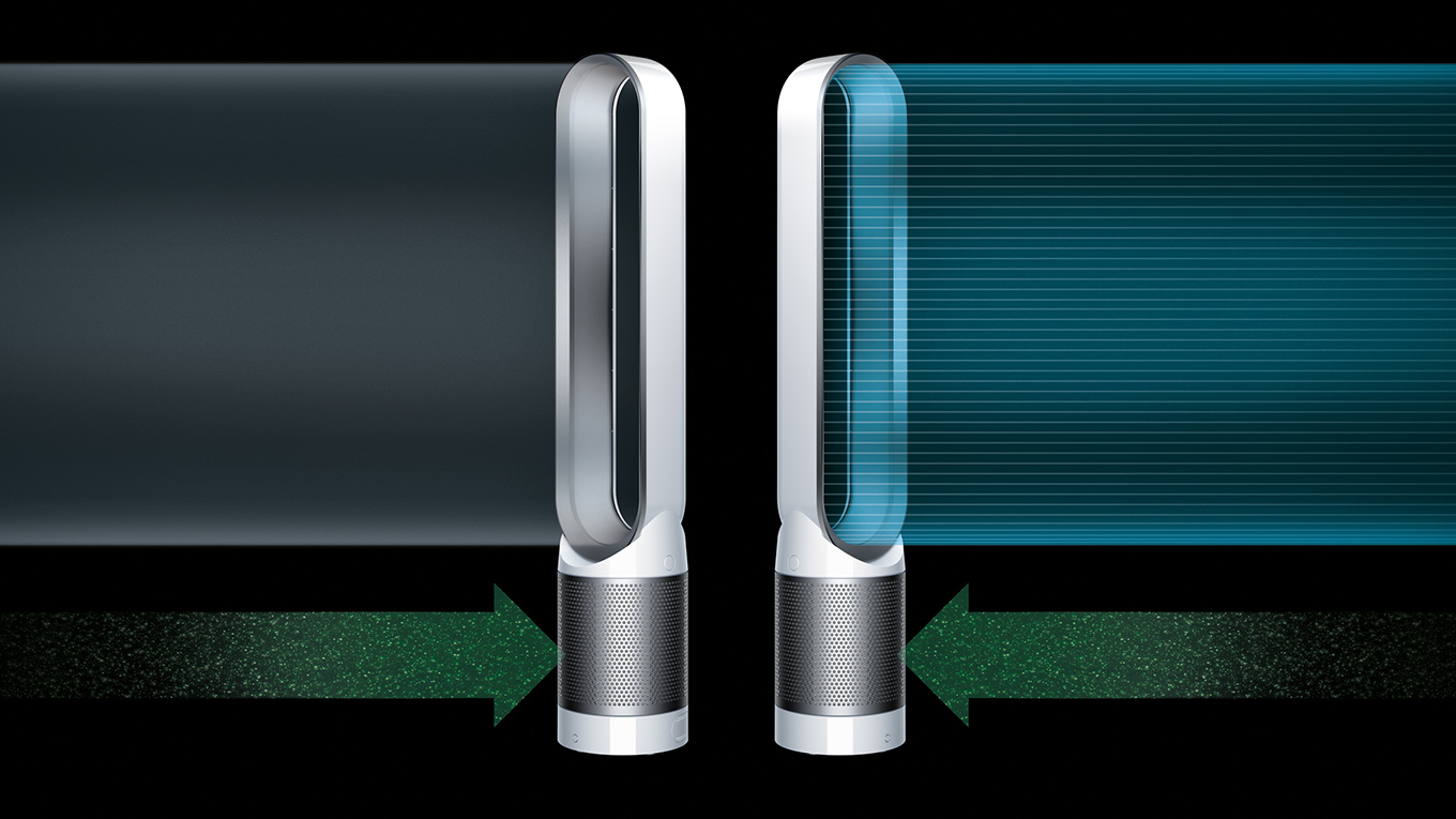 Dyson Pure Cool™ 空気清浄機能付タワーファン ホワイト／シルバー 